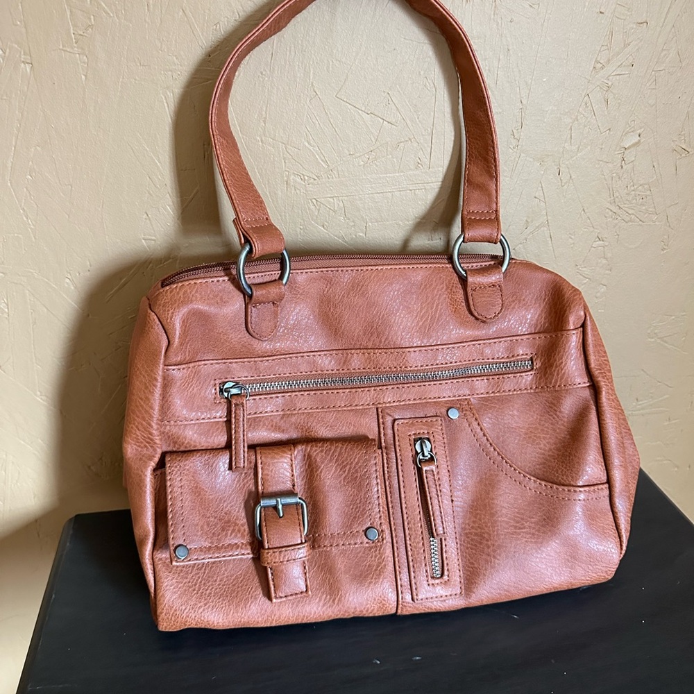 C EST. 1946 tan handbag satchel casual purse